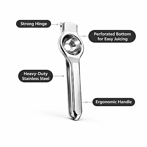 Elmist Essentials Stainless Steel Lemon Squeezer | Heavy Duty Citrus Juicer