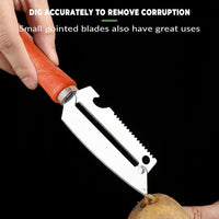 Elmist Essentials Stainless Steel Multifunction Peeler & Julienne Cutter