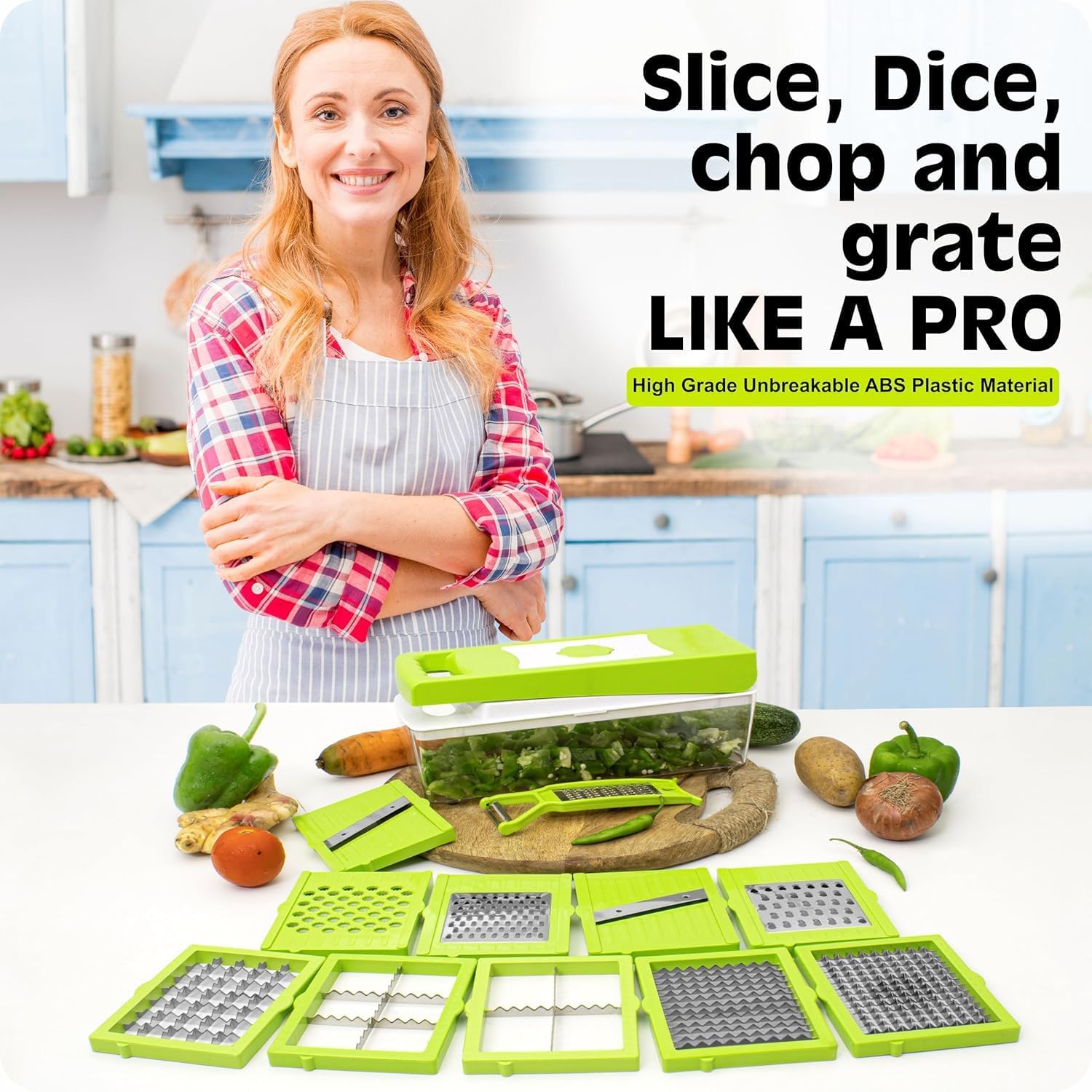 Elmist Essentials 13-in-1 Multifunction Vegetable Cutter & Food Prep System