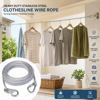 Elmist Essentials Heavy Duty Stainless Steel Clothesline Wire Rope