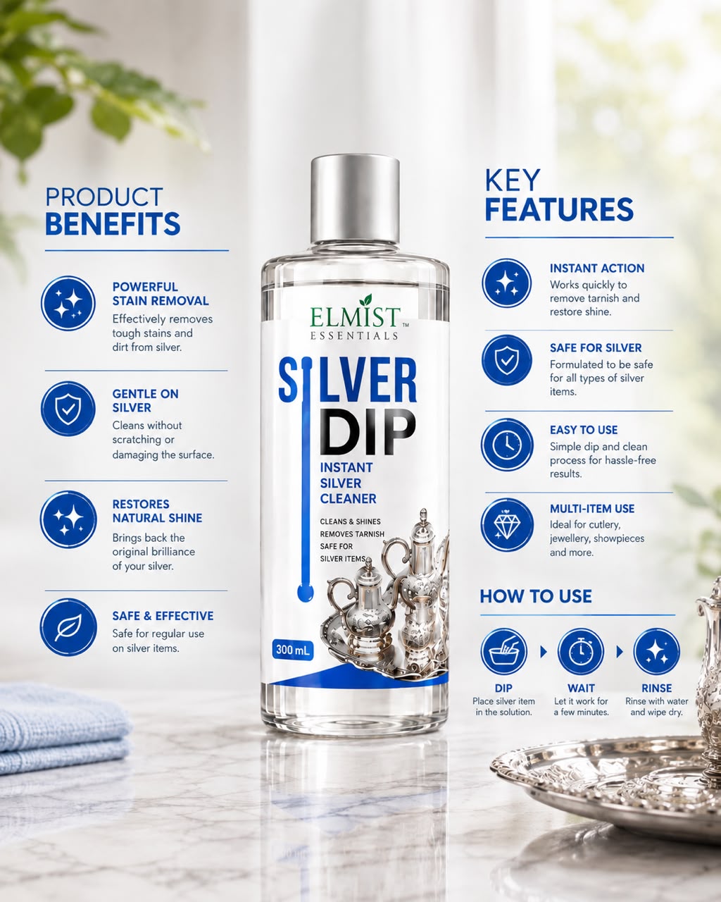 Elmist Essential Silver Dip (Pack of 2)