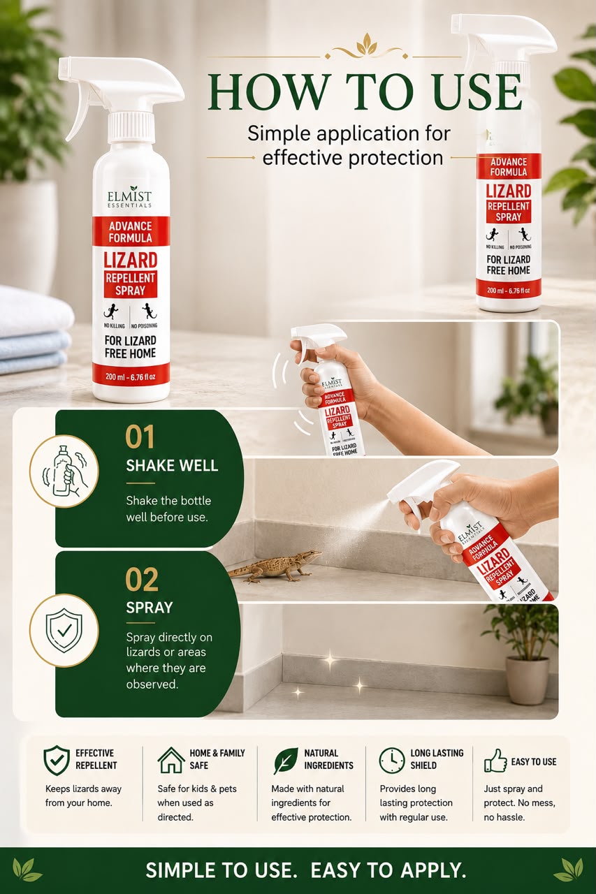 Elmist Essential Lizard Repellent Spray (Pack of 2)