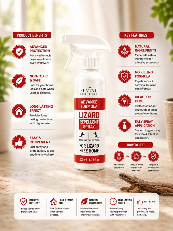Elmist Essential Lizard Repellent Spray (Pack of 2)