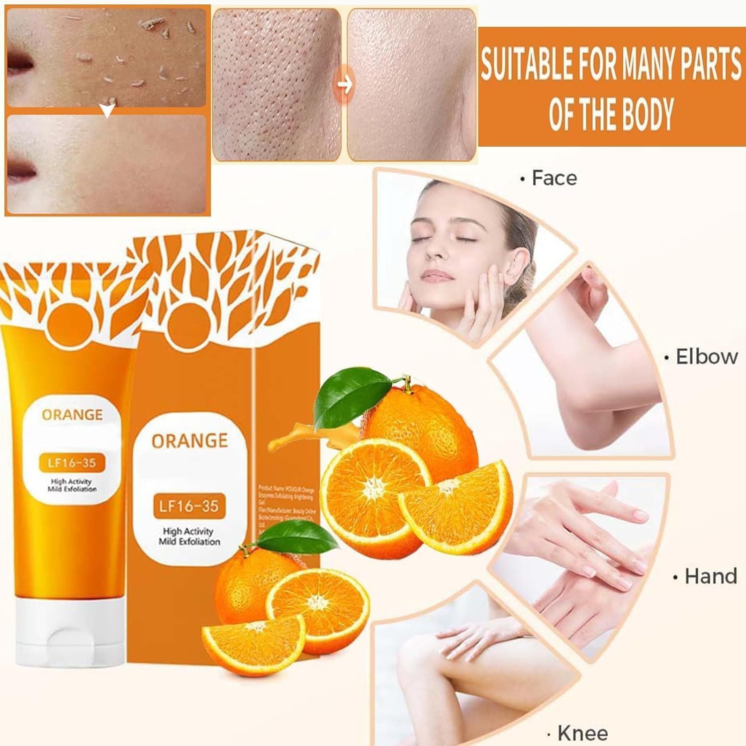 Yerrow - Orange Whitening Exfoliating Brightening Gel