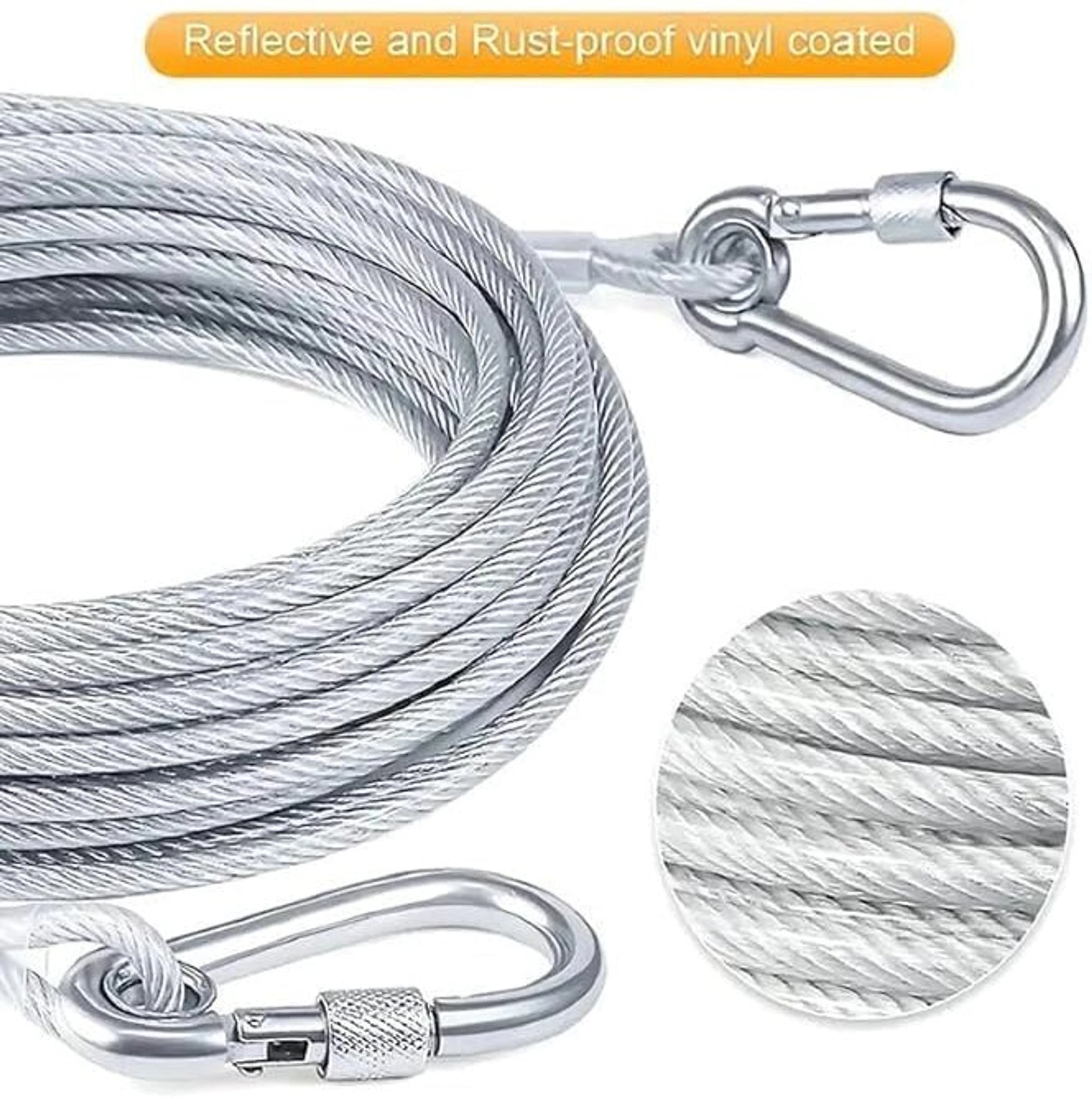 Elmist Essentials Heavy Duty Stainless Steel Clothesline Wire Rope
