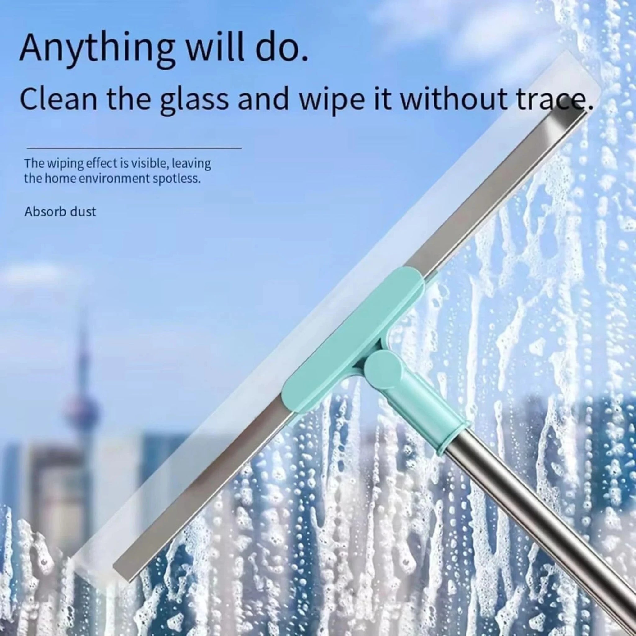 Elmist Essentials Adjustable Floor Wiper & Glass Cleaning Squeegee